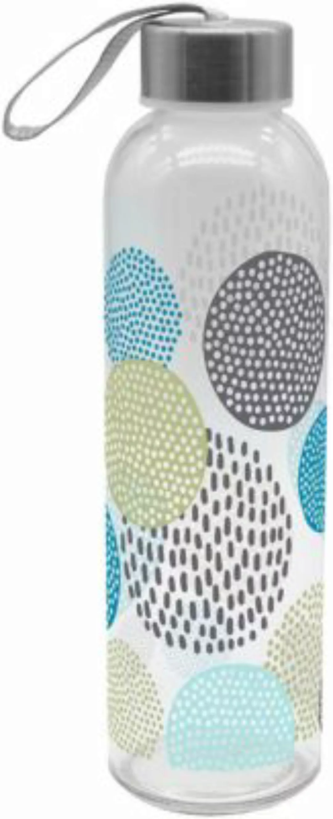 Infinite "Glas Trinkflasche ""Skandinavien Design"", 500ml" blau günstig online kaufen