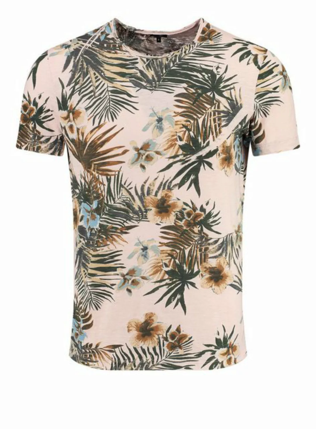 Key Largo T-Shirt T-Shirt Playa Hawaii Flower Printshirt vintage Look MT004 günstig online kaufen
