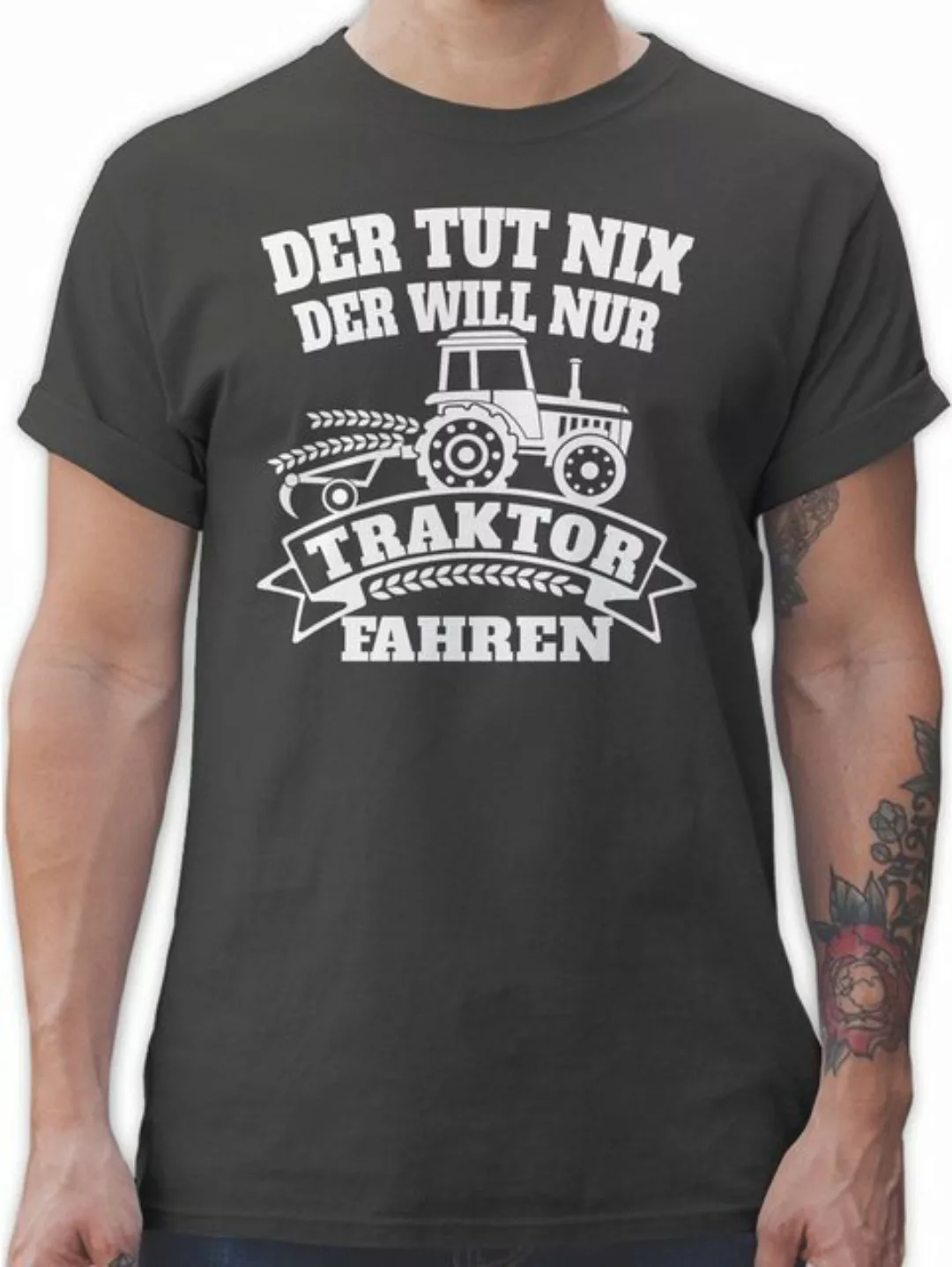Shirtracer T-Shirt Der tut nix der will nur Traktor fahren Traktor günstig online kaufen