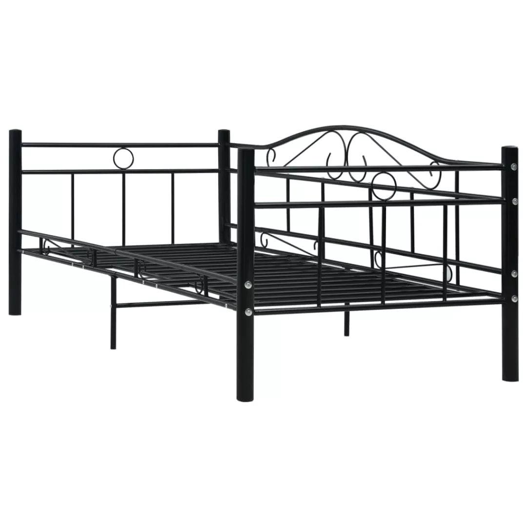 Tagesbett-rahmen Schwarz Metall 90×200 Cm günstig online kaufen