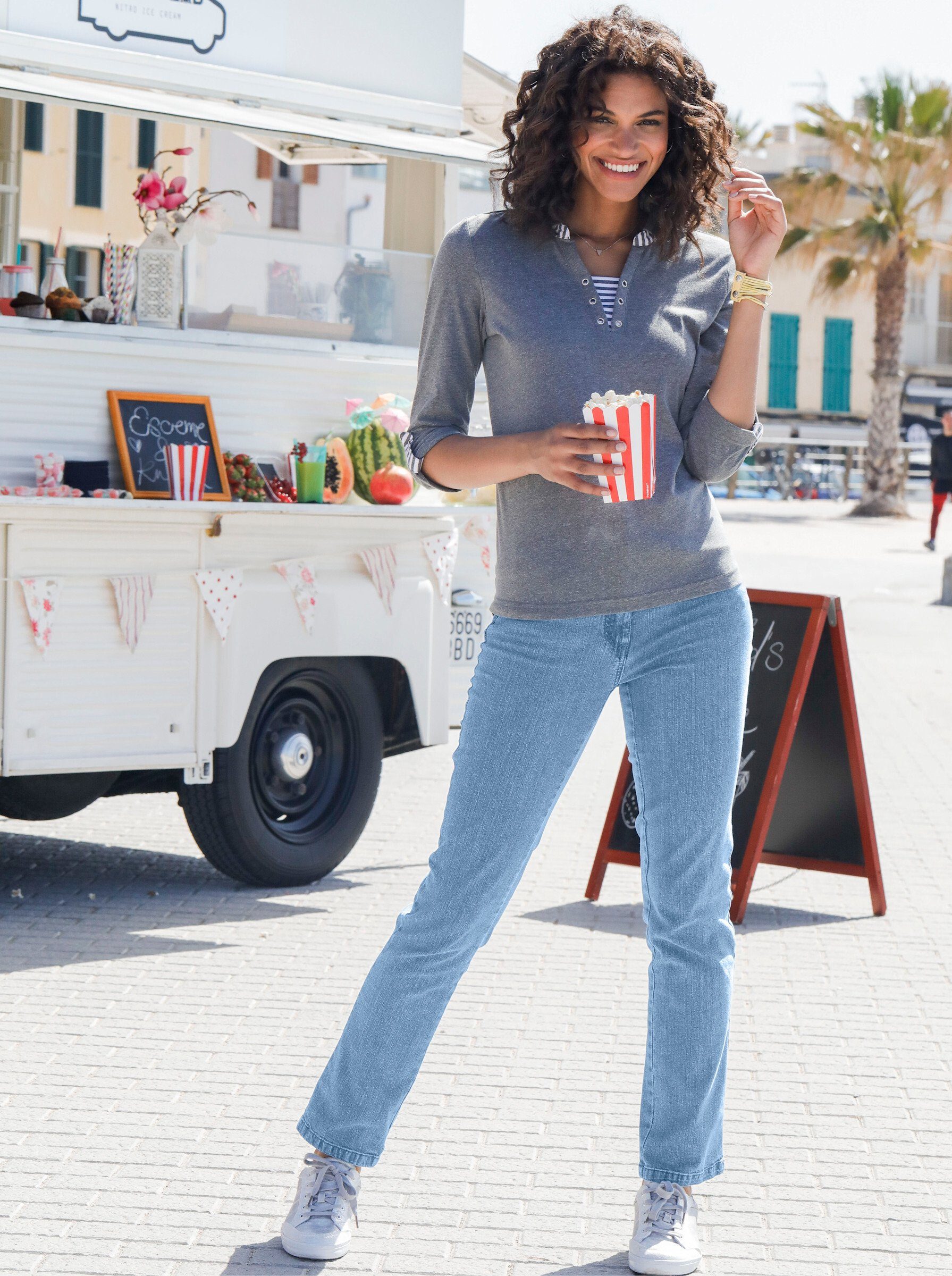 Casual Looks 3/4-Arm-Shirt "Shirt", (1 tlg.) günstig online kaufen