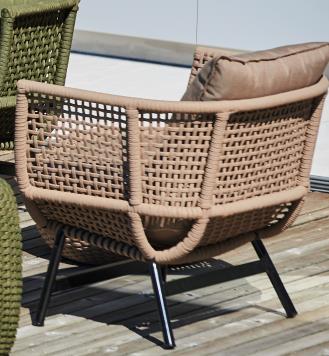 Outdoor Loungesessel Suka schwarz/taupe günstig online kaufen