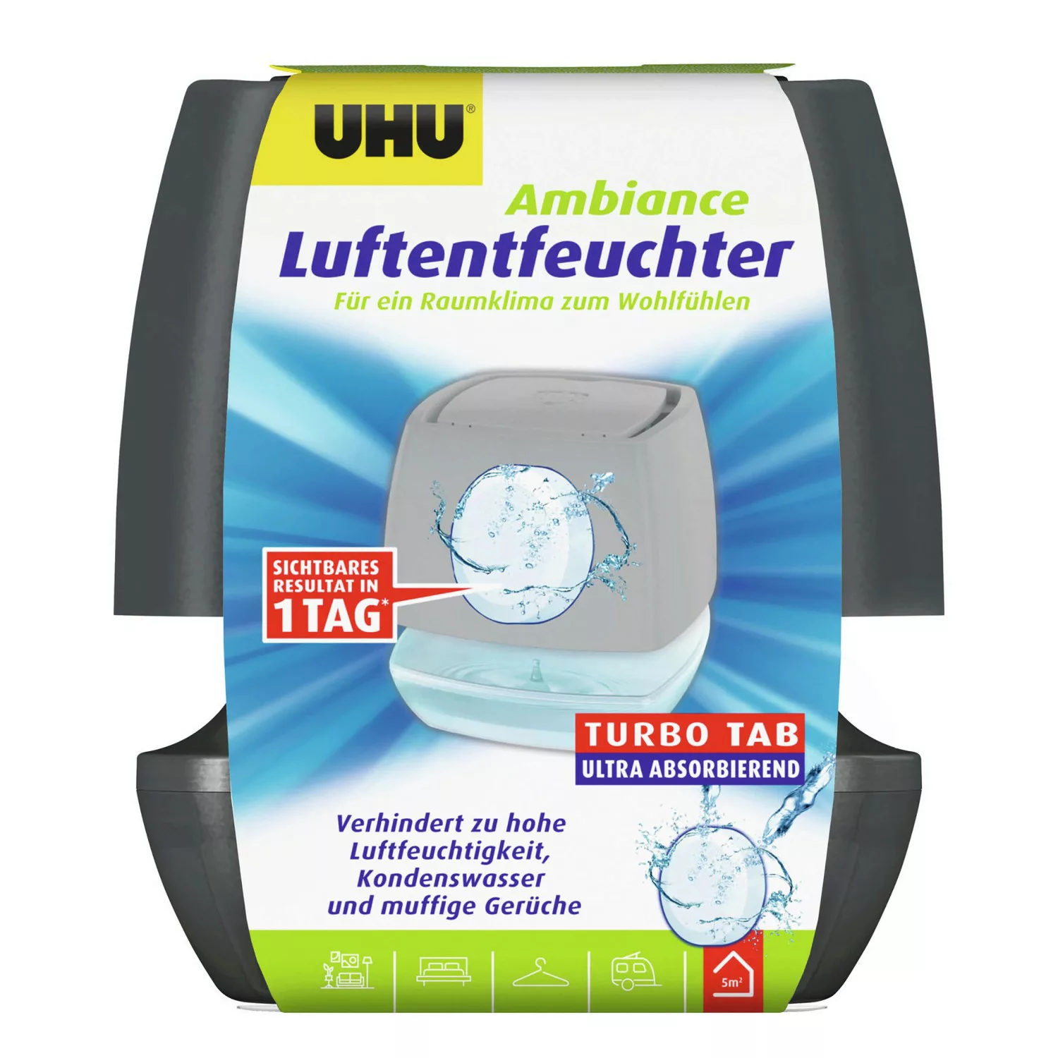 UHU Luftentfeuchter-Container Ambiance Turbo Tab  Anthrazit günstig online kaufen