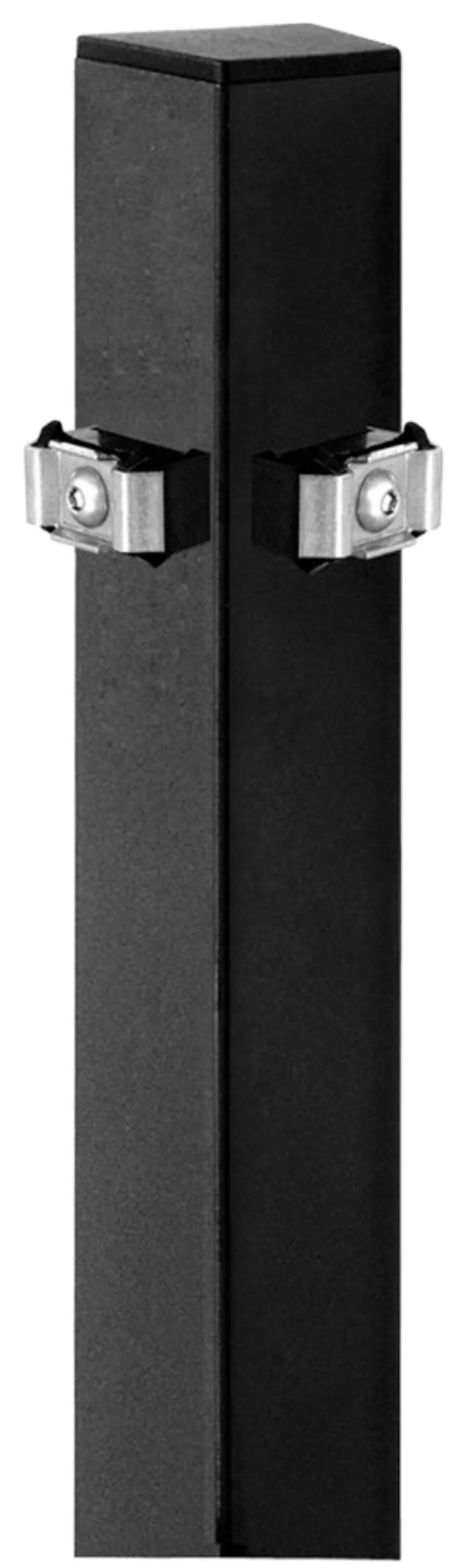 Alberts Eckpfosten, inkl. Klemmlasche, anthrazit, Höhe: 120 - 200 cm günstig online kaufen