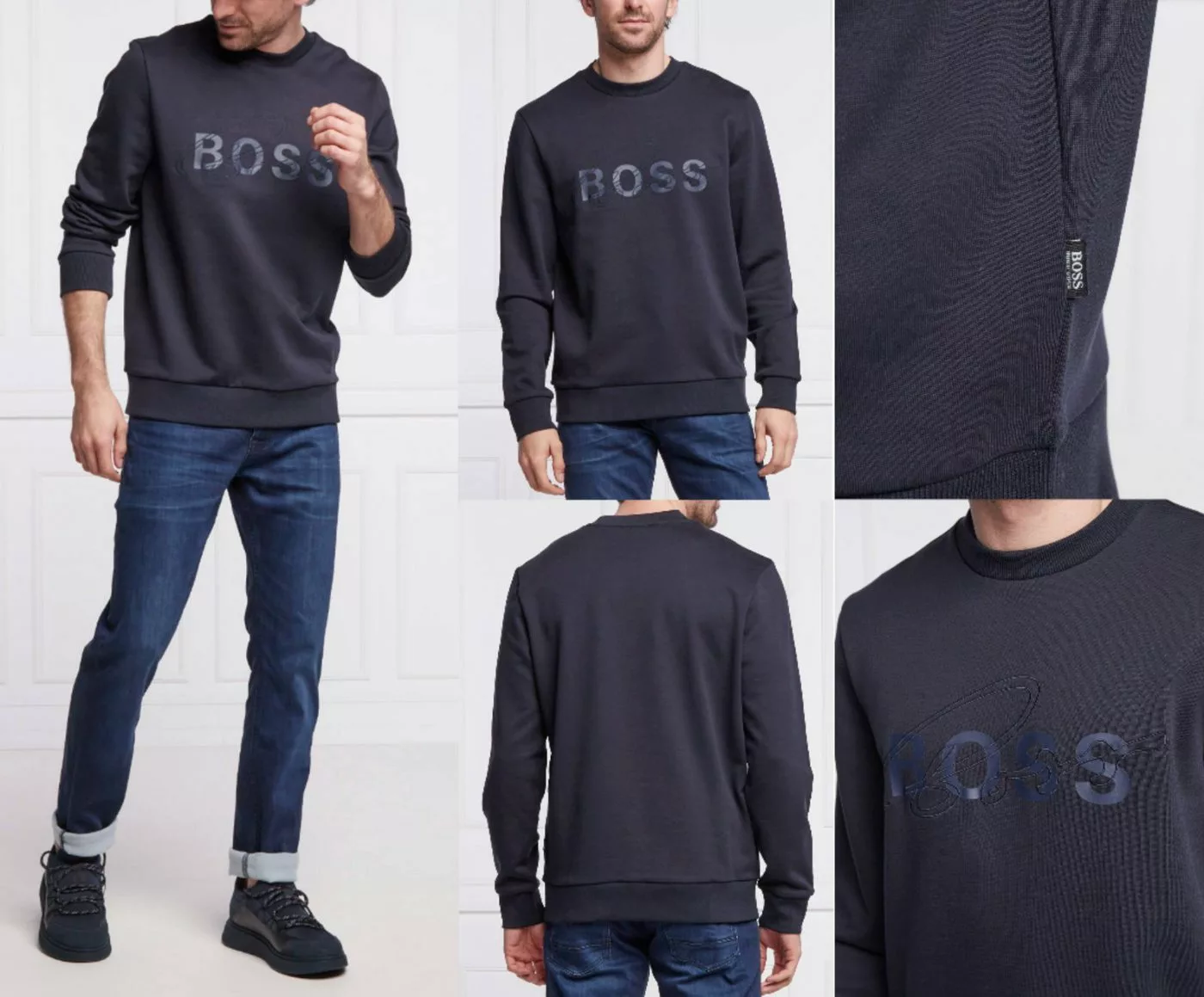 BOSS Sweatshirt HUGO BOSS Stadler 77 Pullover Retro Sweater Sweatshirt Jump günstig online kaufen