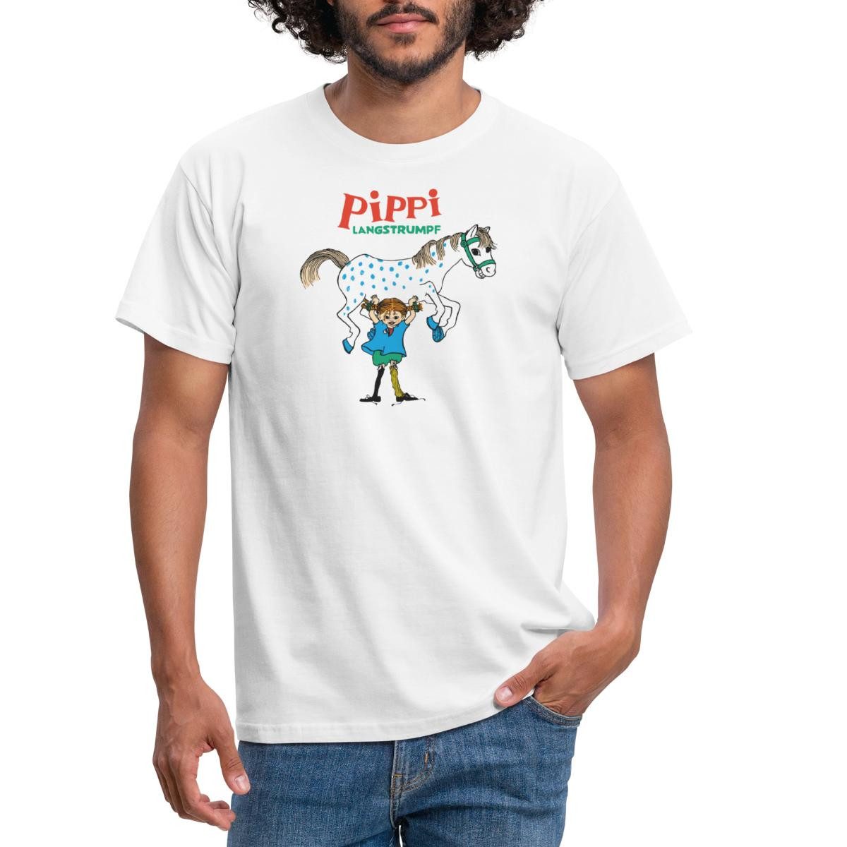 Spreadshirt T-Shirt Pippi Langstrumpf Pippi Hebt günstig online kaufen