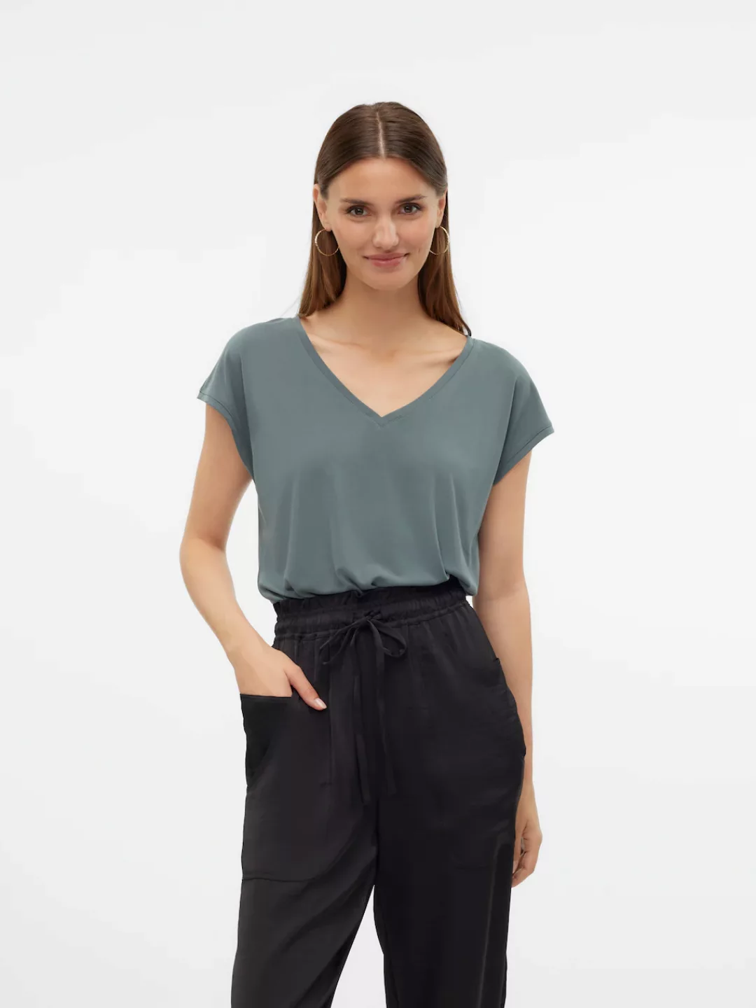 Vero Moda V-Shirt VMFILLI SS V-NECK TEE GA NOOS günstig online kaufen