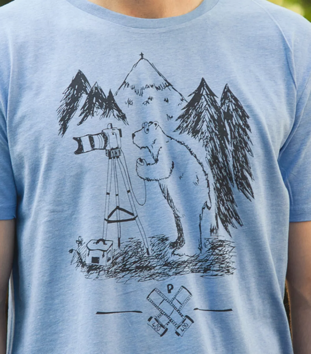 Bärnd Blitzbert - Fair Wear T-shirt - Mid Heather Blue günstig online kaufen