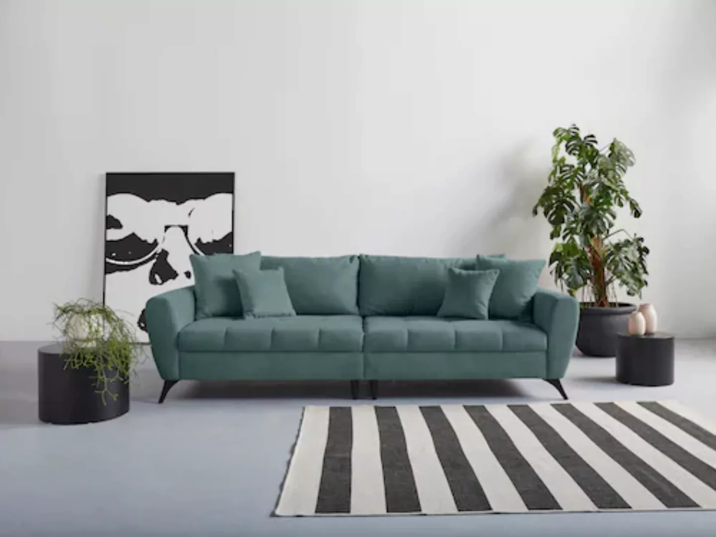 INOSIGN Big-Sofa "Lörby", Belastbarkeit bis 140kg pro Sitzplatz, auch mit A günstig online kaufen