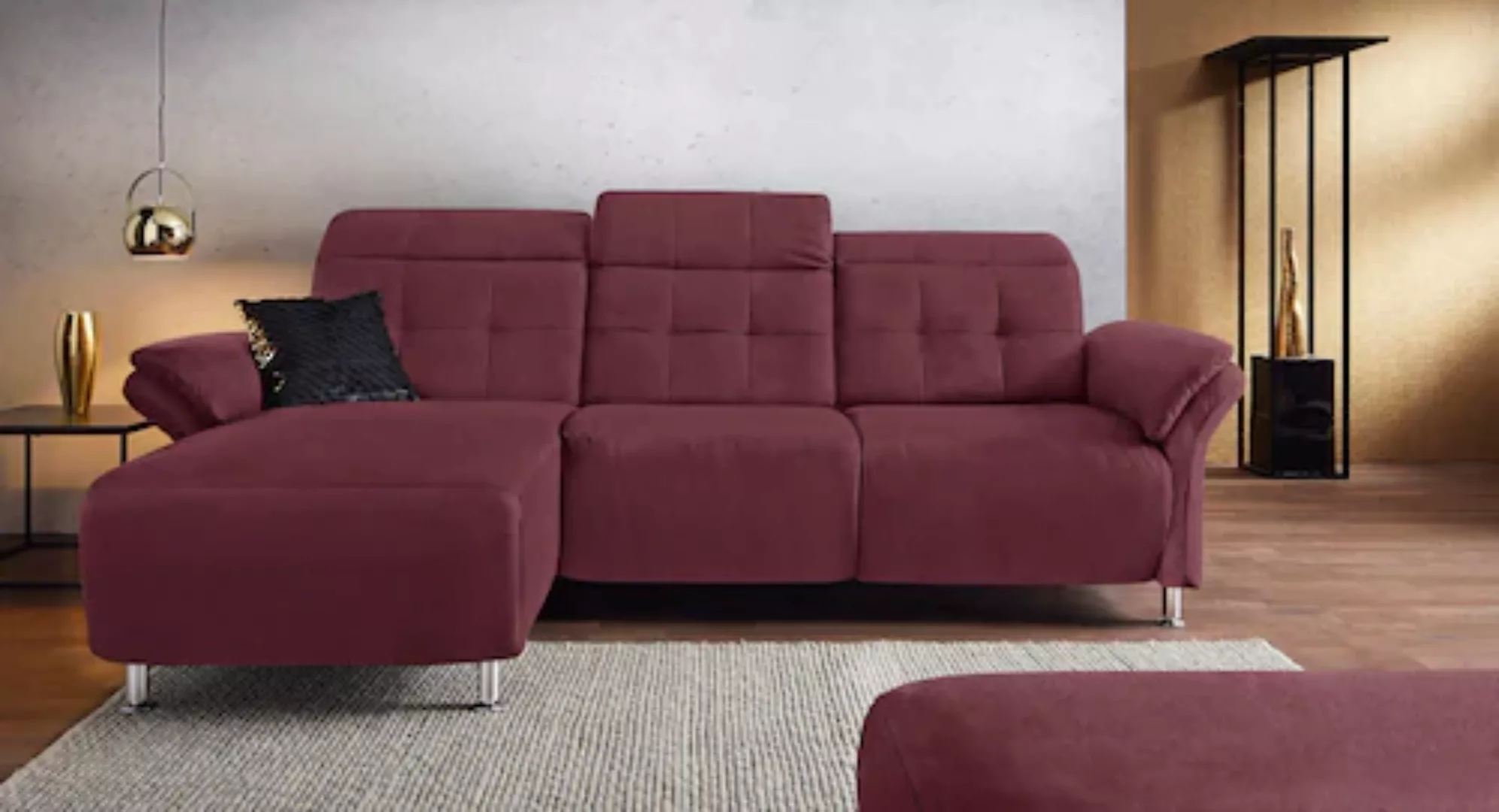 Places of Style Ecksofa "Manhattan L-Form", 2 Sitze mit elektrischer Relaxf günstig online kaufen