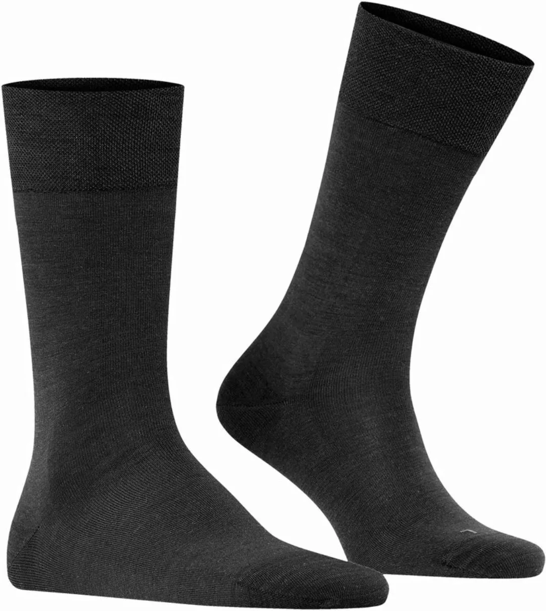 Falke Socke Sensitive Berlin Blend Wolle Schwarz - Größe 39-42 günstig online kaufen