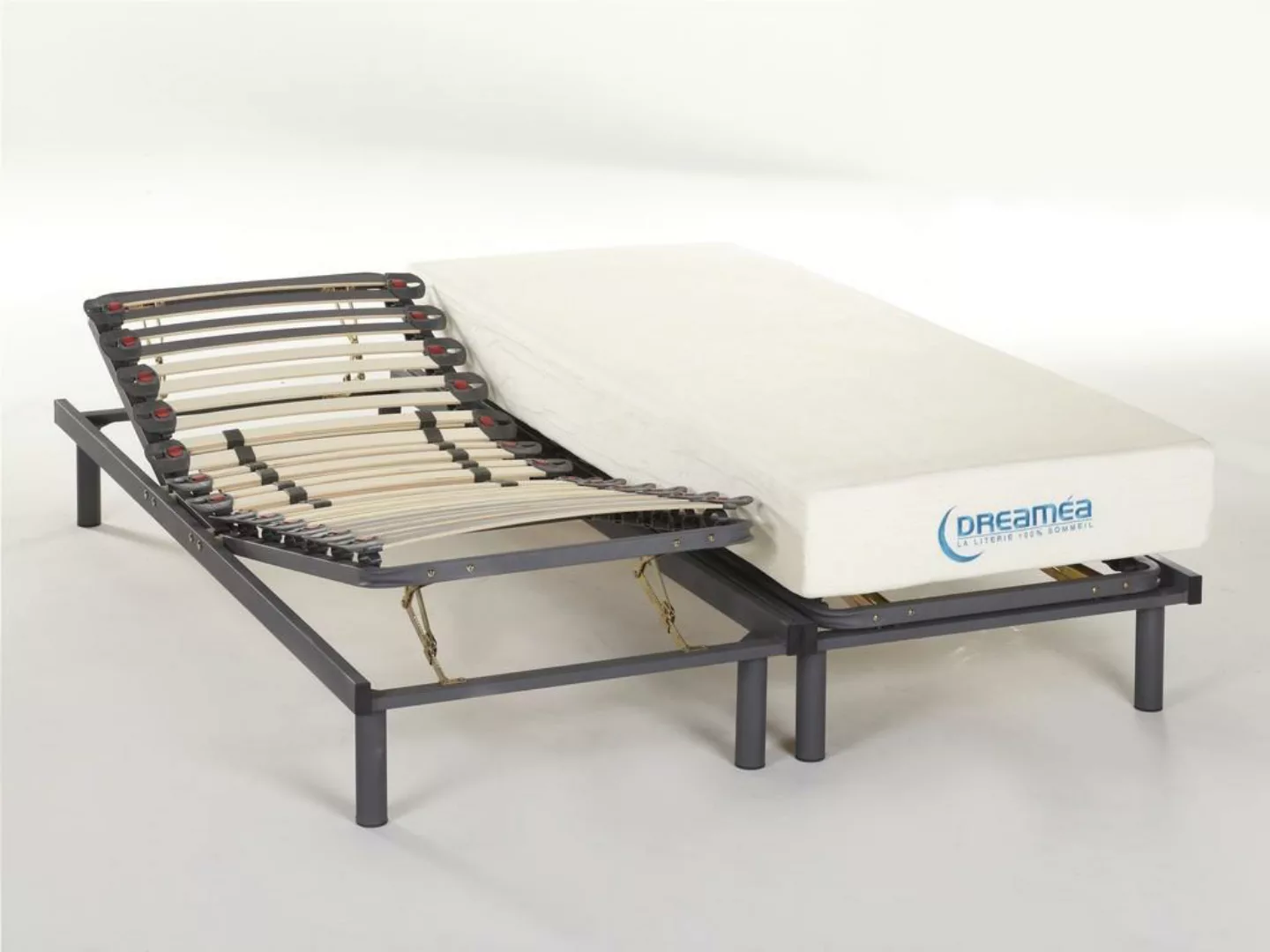 Matratzen verstellbarer Lattenrost 2er-Set - 1 Zone - 2x 80 x 200 cm - UBUD günstig online kaufen