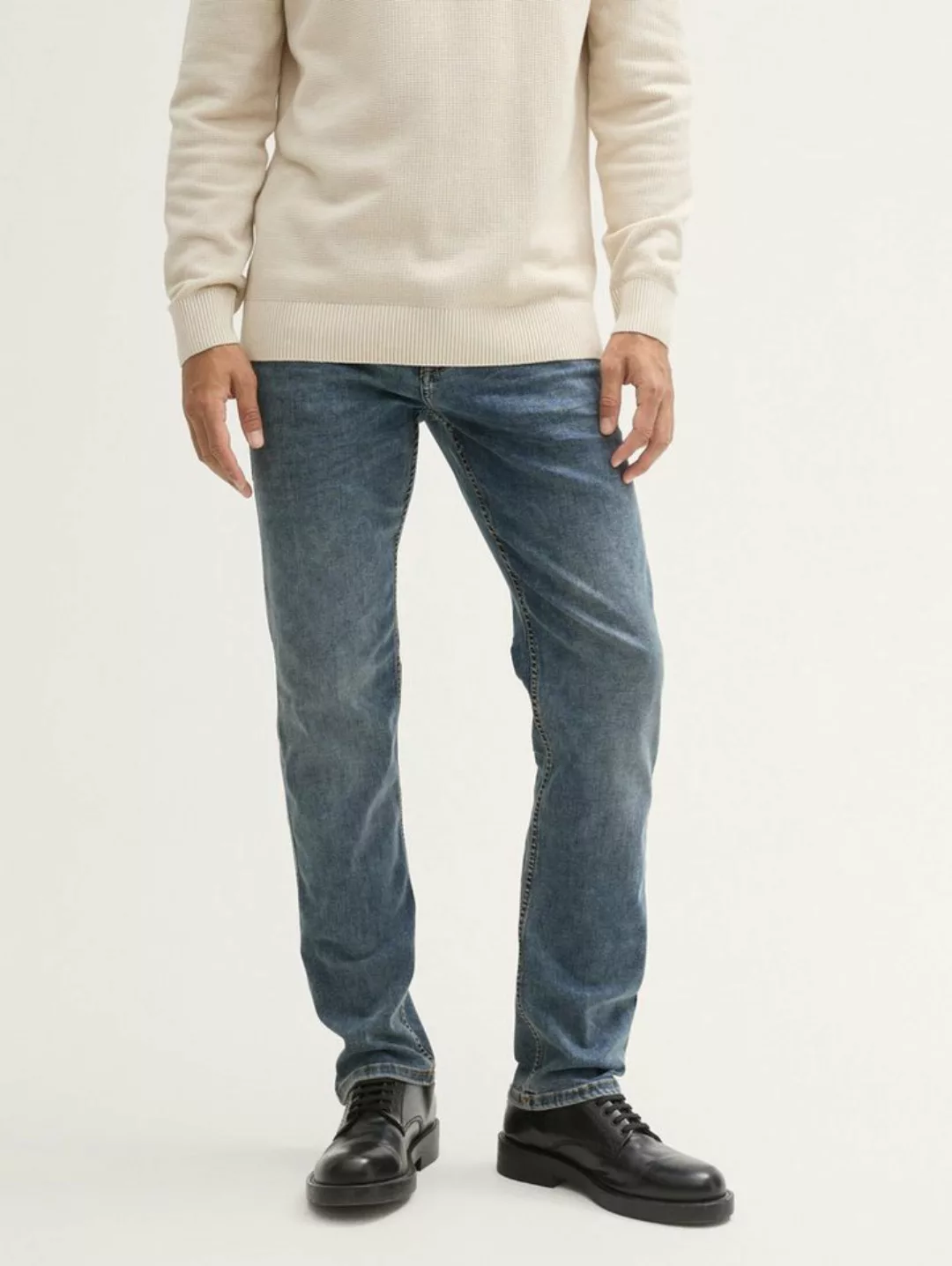 TOM TAILOR Straight-Jeans Marvin Straight Jeans mit Tencel™ Lyocell günstig online kaufen