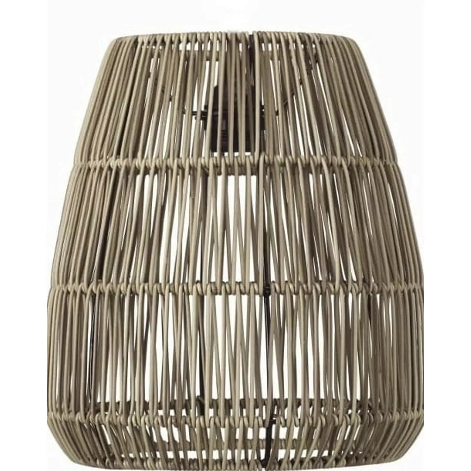 PR Home Saigon Lampenschirm Rattan für Außen Grau Beige 28cm für E27 Pendel günstig online kaufen