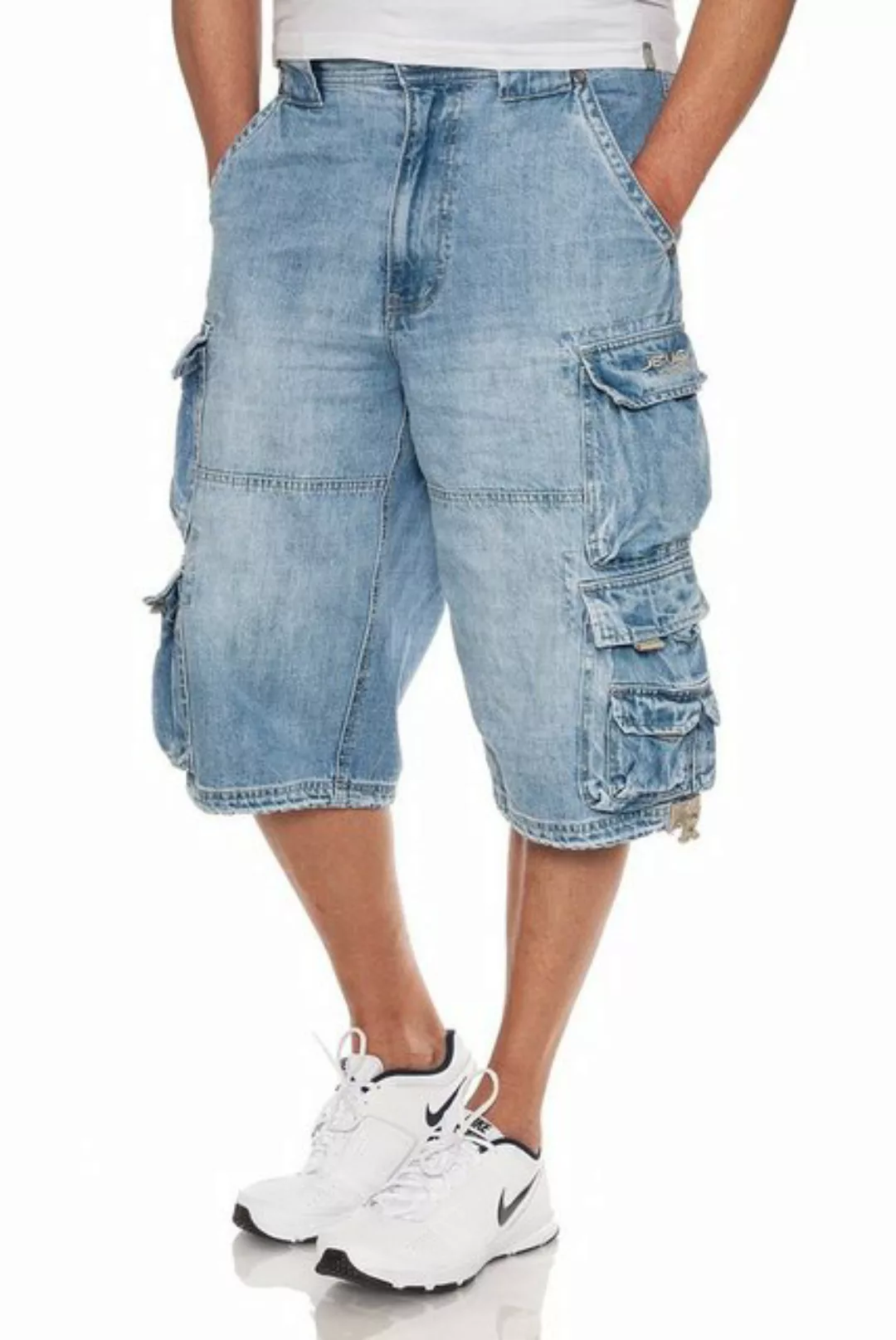 Jet Lag Cargoshorts 007 B Denim Jeansshorts Bleached oder Light Navy günstig online kaufen