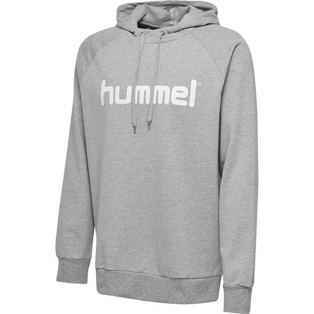 hummel Kapuzensweatshirt HMLGO COTTON LOGO HOODIE GREY MELANGE günstig online kaufen