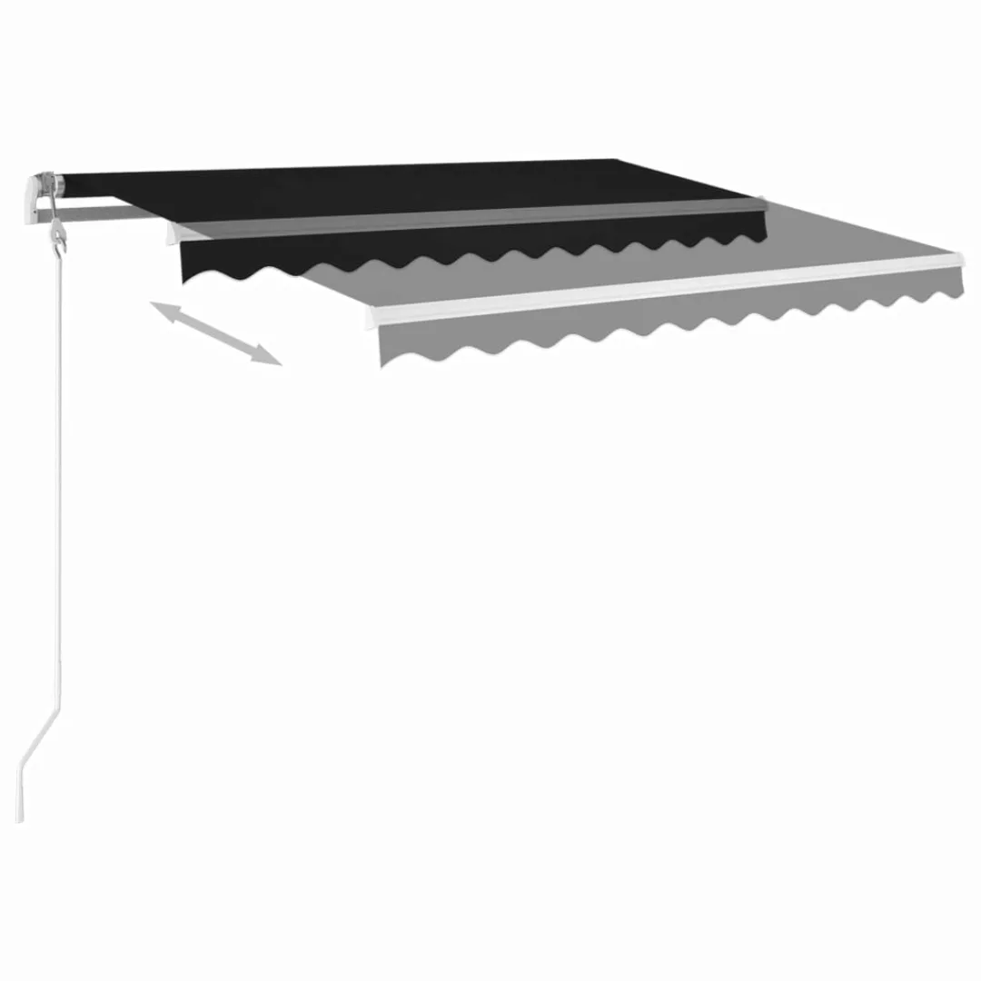 Automatische Markise Mit Led & Windsensor 350x250 Cm Anthrazit günstig online kaufen