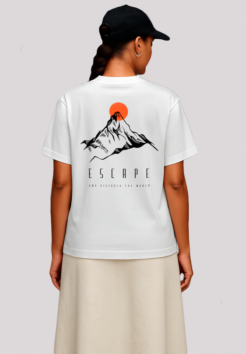 F4NT4STIC T-Shirt "Oversize Escape Discover the World Mountain", Premium Qu günstig online kaufen