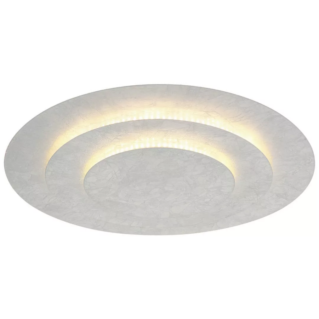 GLOBO LED-Deckenleuchte Heda 48465-40S silber Metall H/D: ca. 7x49 cm günstig online kaufen