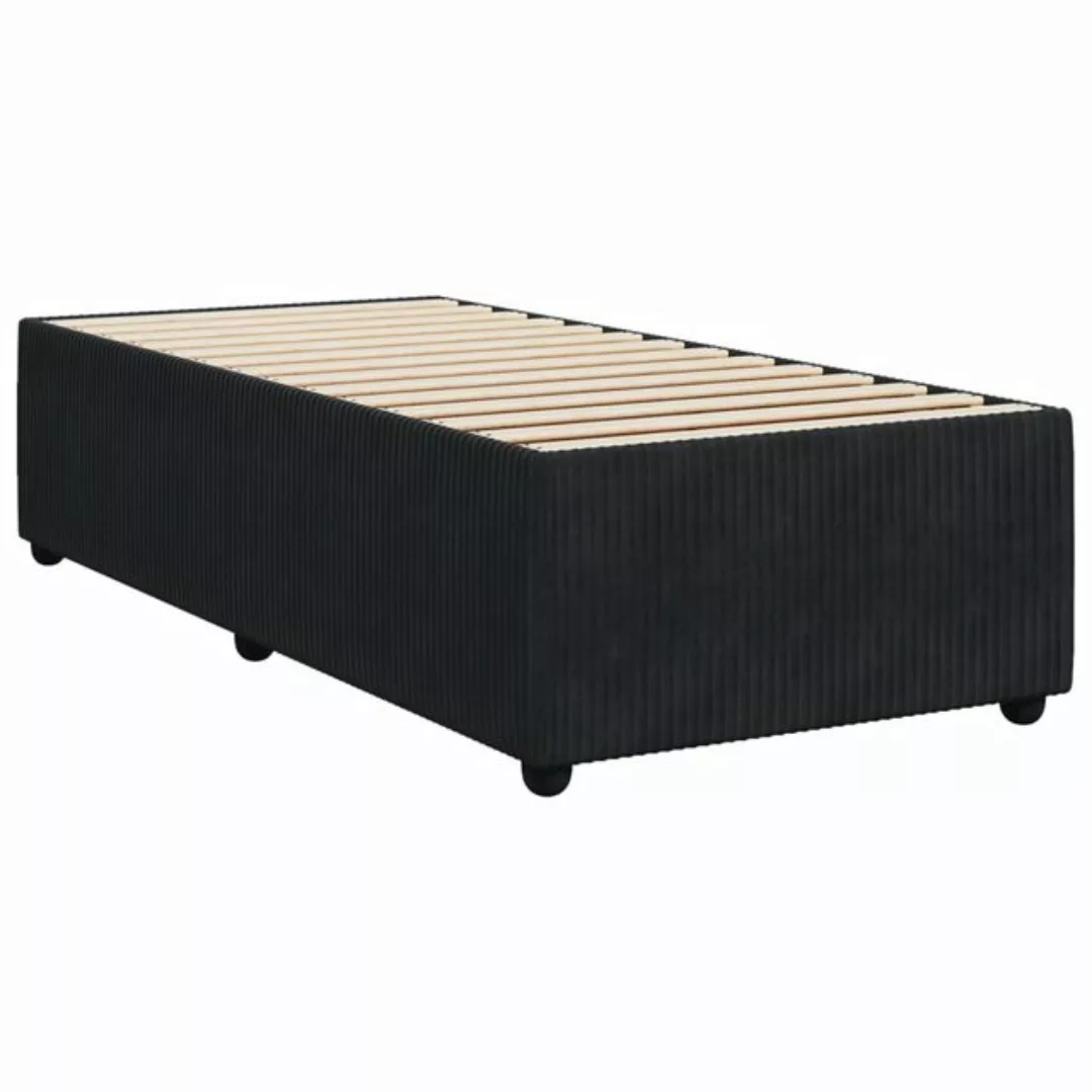 vidaXL Bettgestell Bettgestell Schwarz 90x200 cm Samt Bett Bettgestell günstig online kaufen