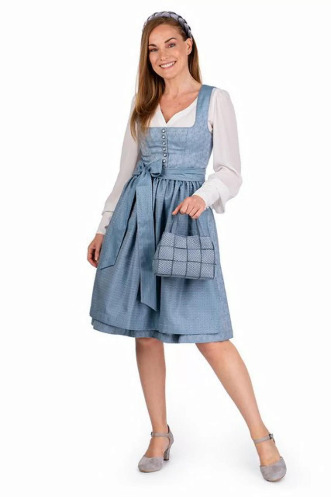 MarJo Dirndl Midi Dirndl 2tlg. - LANGDORF - light denim günstig online kaufen