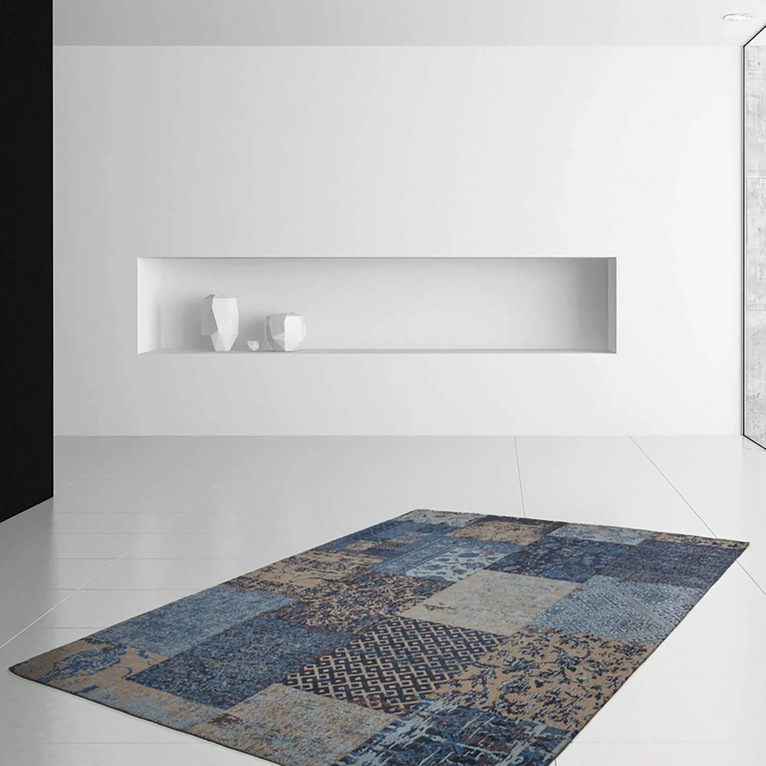 Kayoom Design-teppich Symphony 160 Blau 200cm X 290cm günstig online kaufen