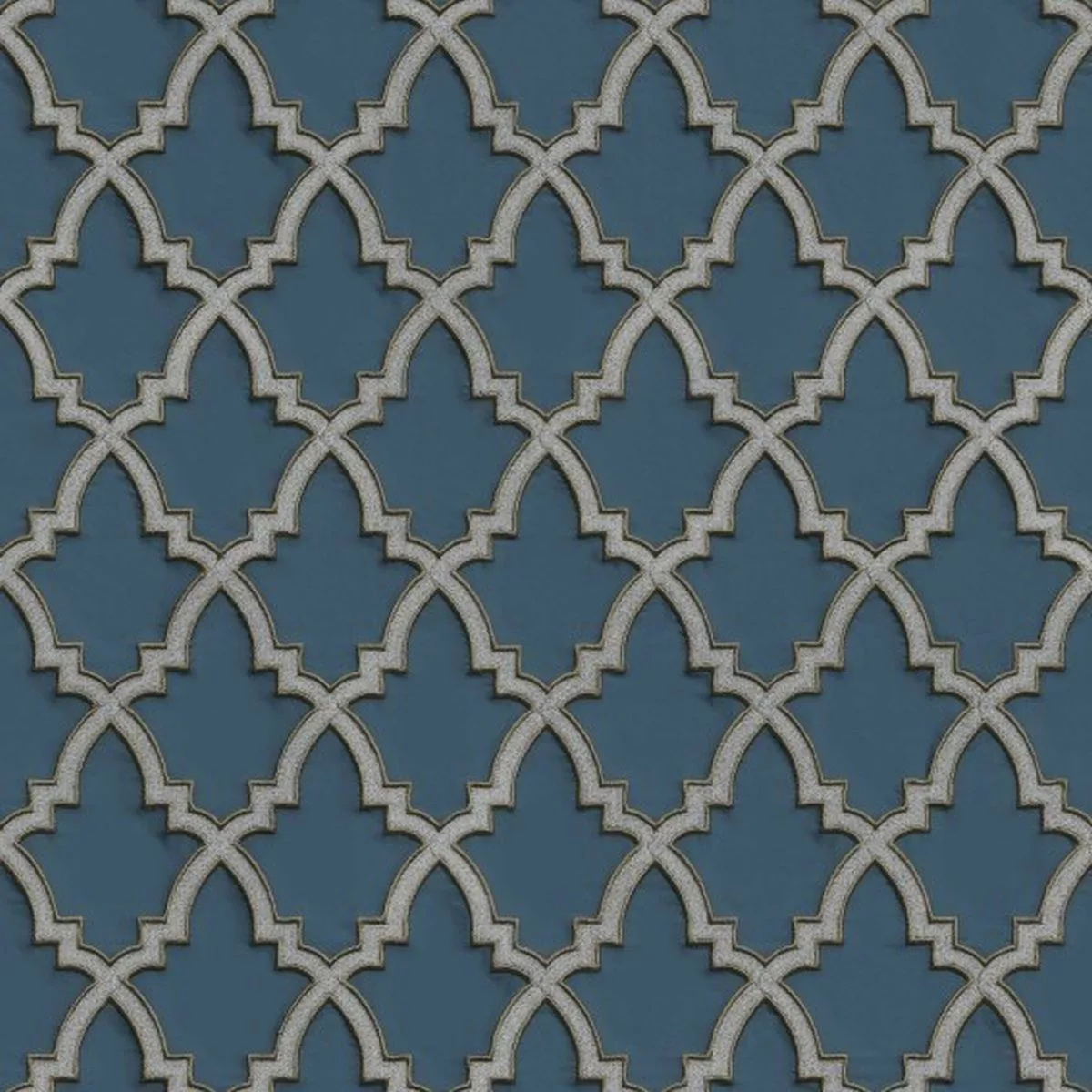 DesignID Vliestapete Edles Design DE120027 Blau Vintage Tapete günstig online kaufen