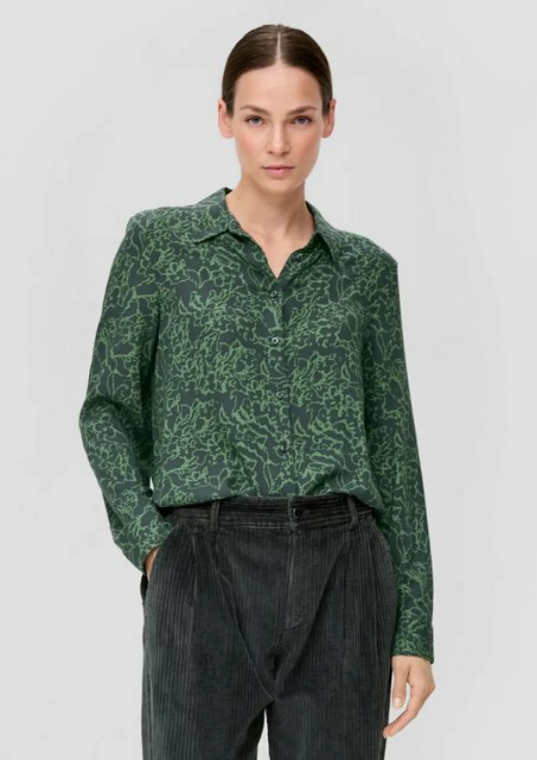 s.Oliver Langarmbluse Bluse aus Viskose günstig online kaufen