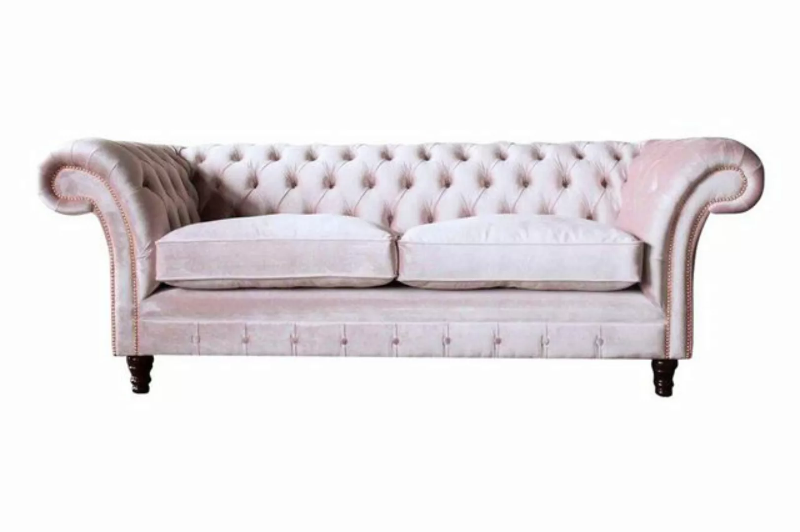 JVmoebel Sofa Sofa 3 Sitzer Couch Möbel Design Chesterfield Sitz Textil Pol günstig online kaufen