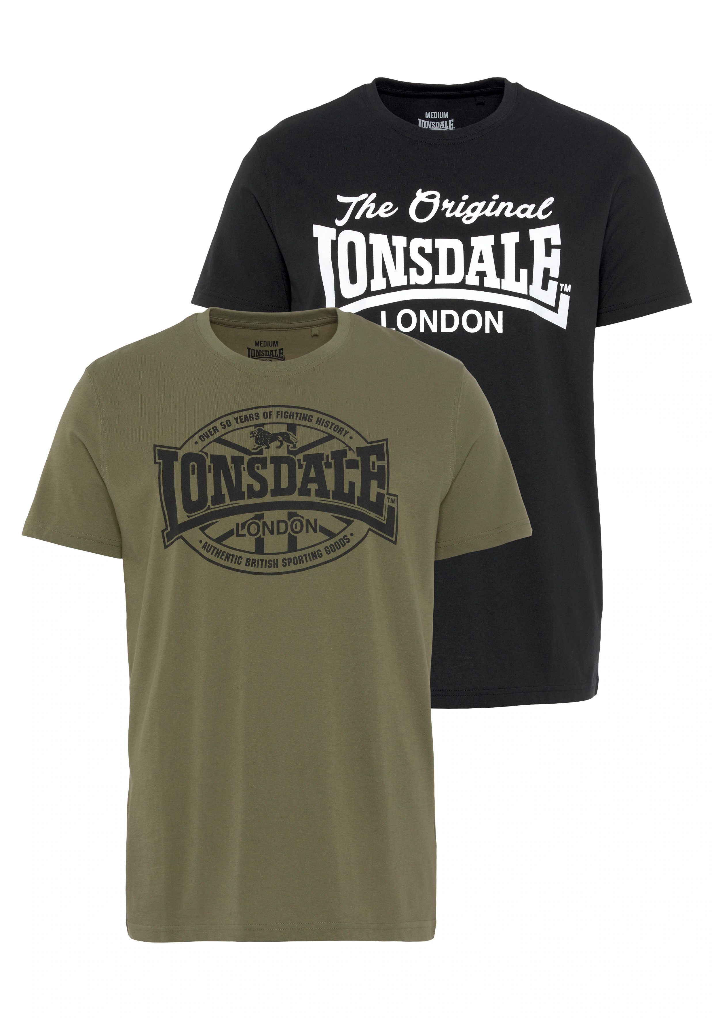 Lonsdale T-Shirt, Doppelpack günstig online kaufen