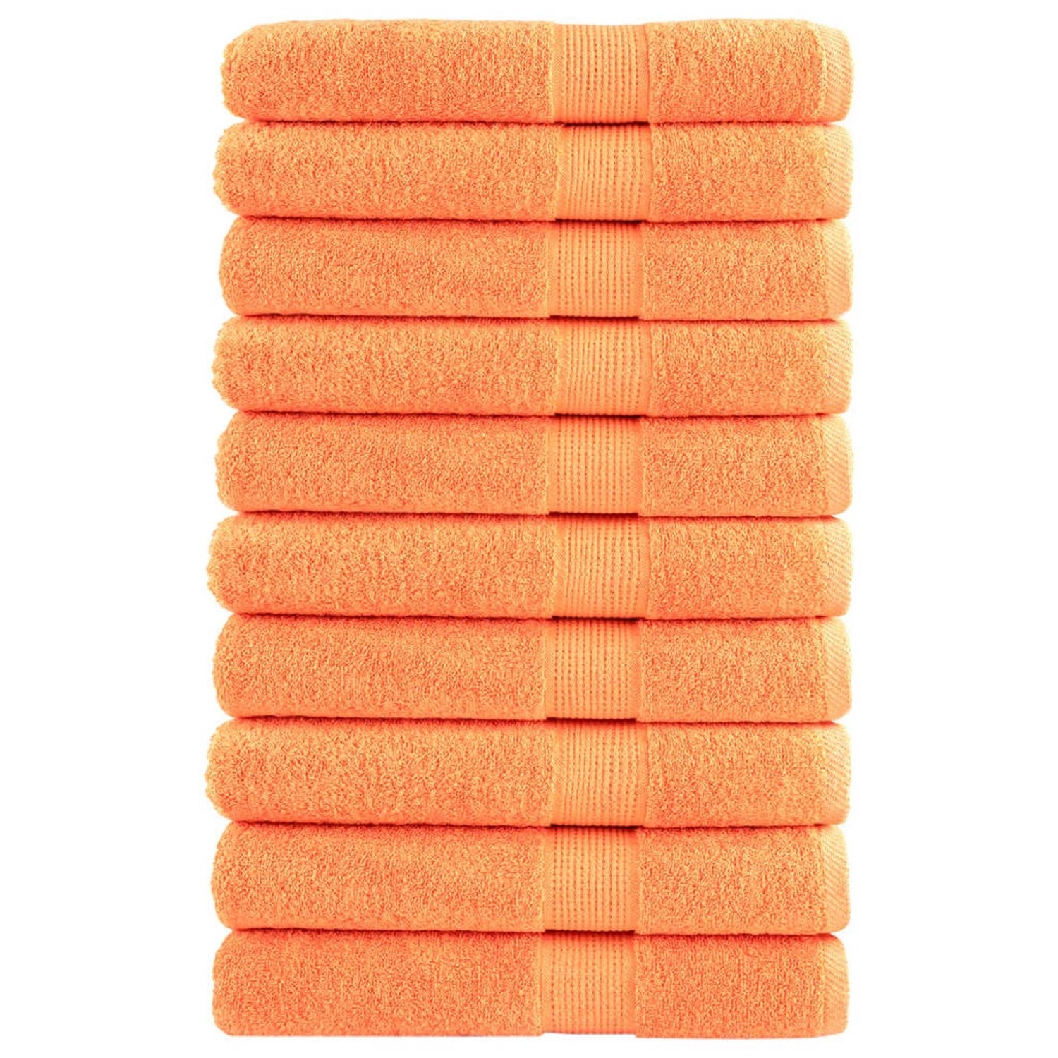 vidaXL Premium-Handtücher 10 Stk Orange 100x200 600g/m2 100% Baumwolle günstig online kaufen