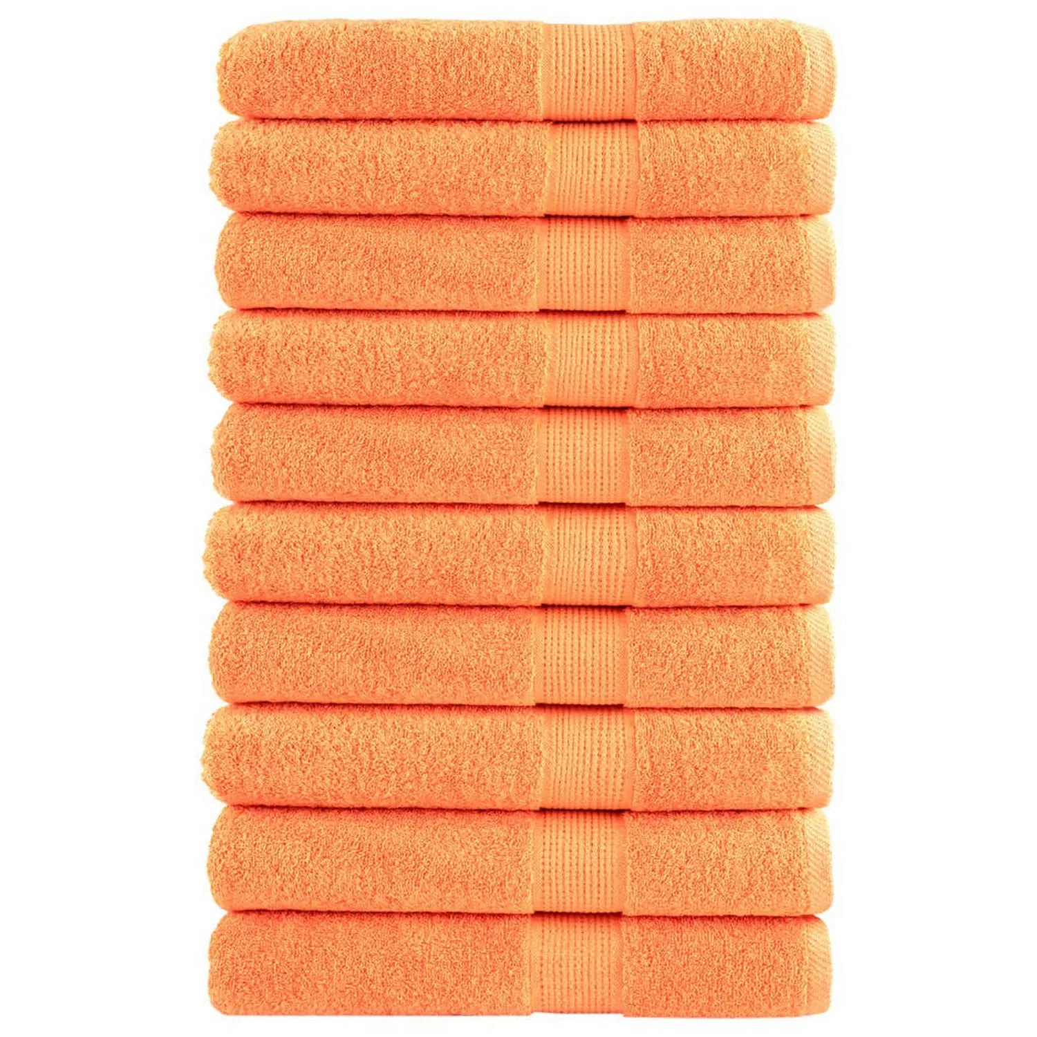 vidaXL Premium-Handtücher 10 Stk Orange 100x200 600g/m2 100% Baumwolle günstig online kaufen