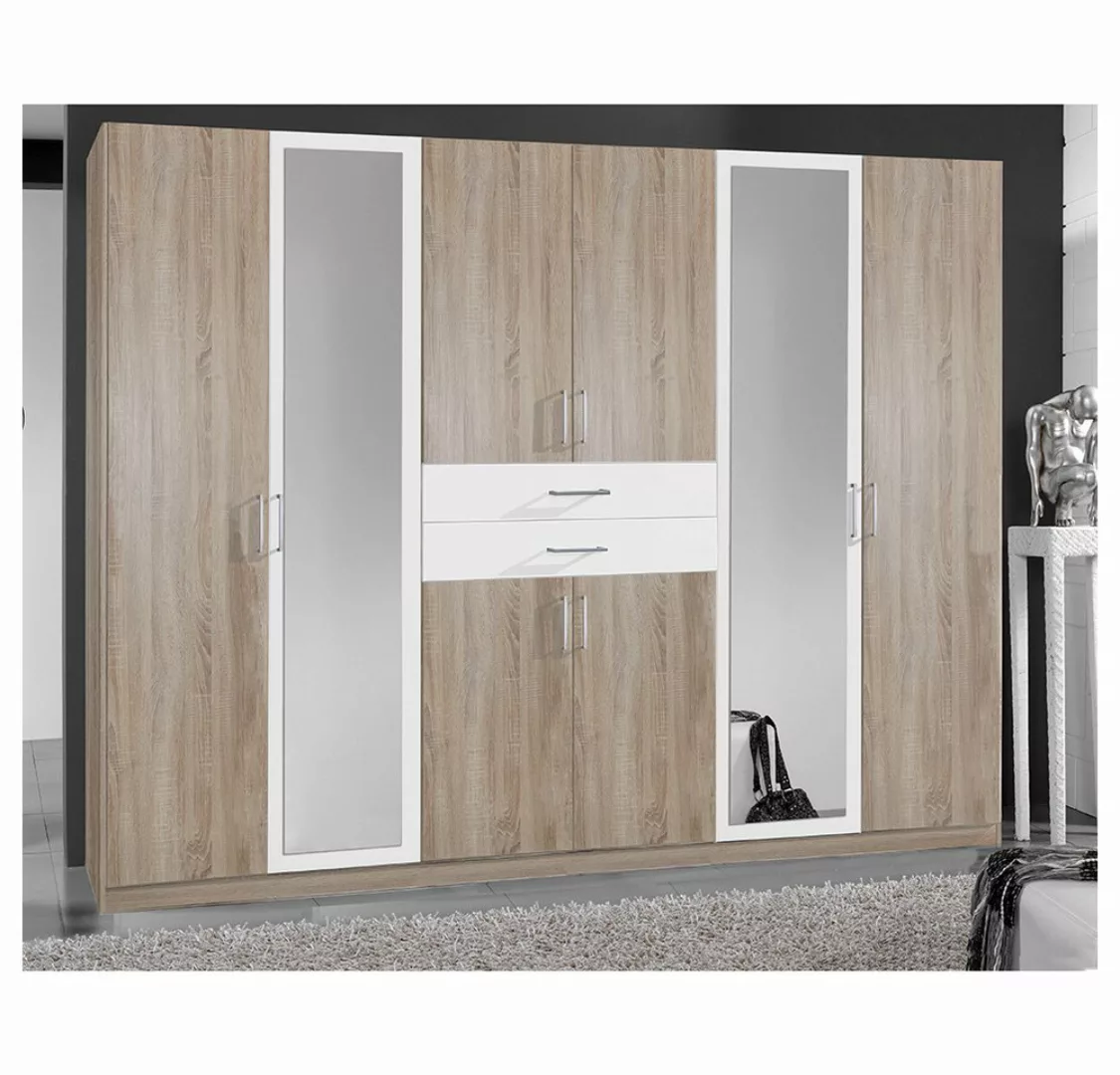 Lomadox Kleiderschrank DUNMORE-43 Drehtürenschrank 270cm, 8 Türen, 2 Schubl günstig online kaufen