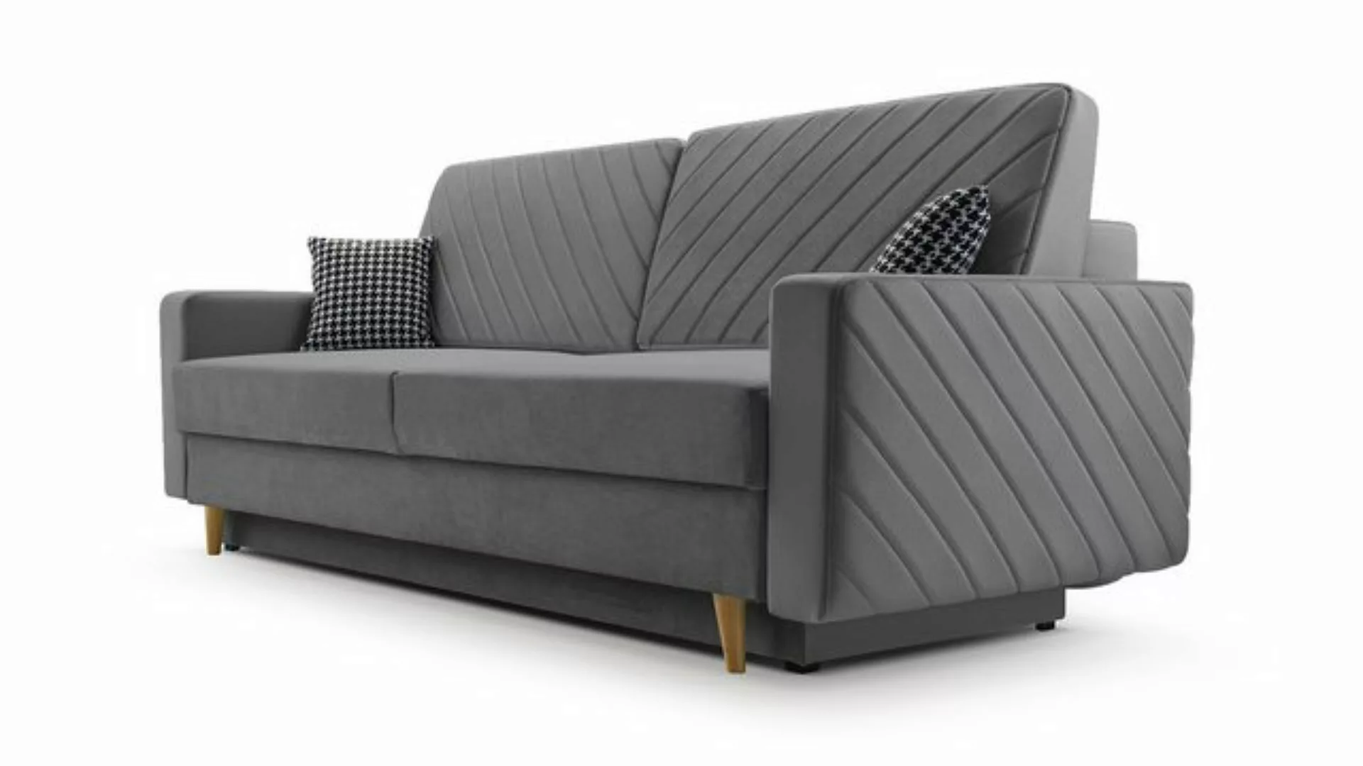 MOEBLO Schlafsofa CALIFORNIA, Sofa aus Samtstoff Couch für Wohnzimmer Sofag günstig online kaufen