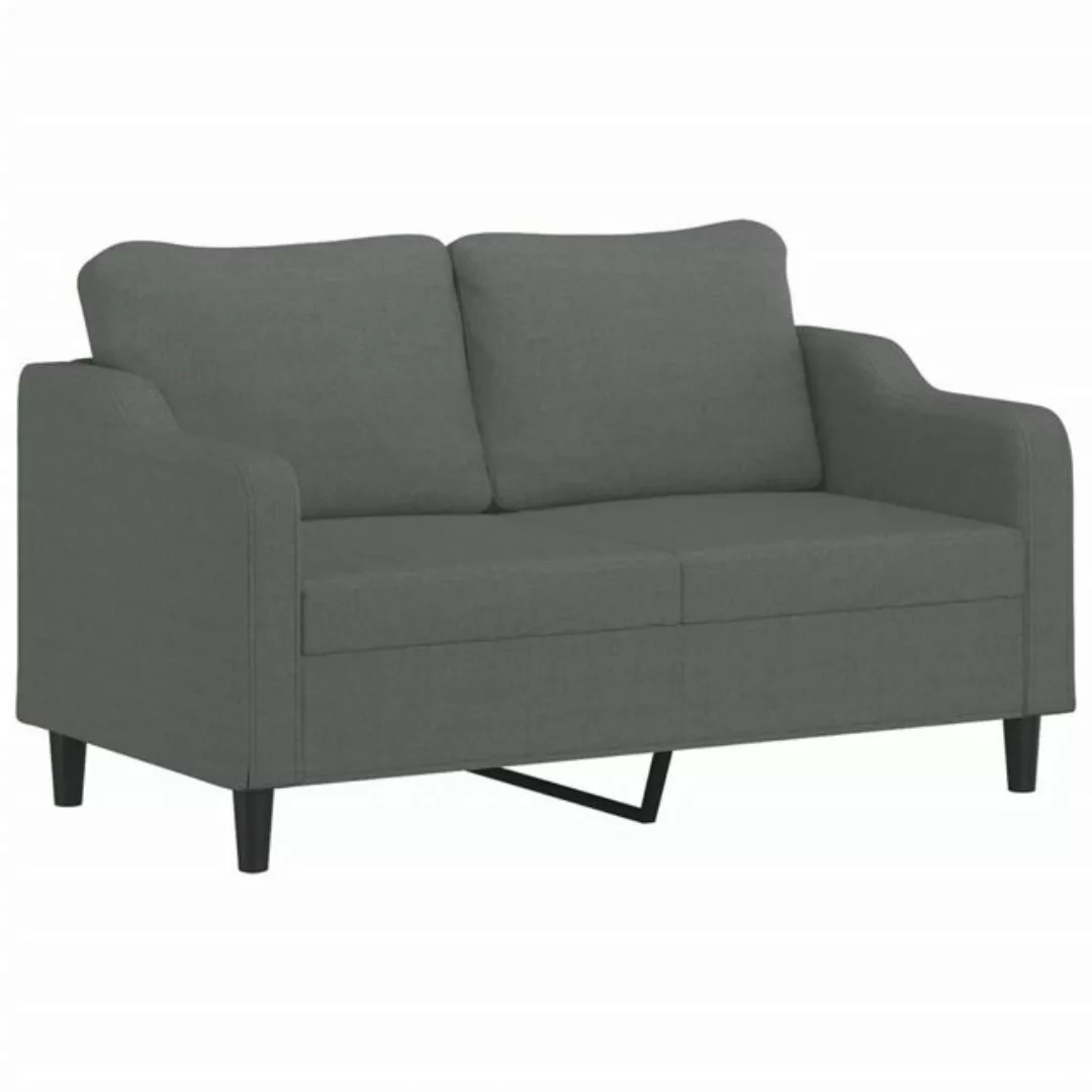 vidaXL Sofa, 2-Sitzer-Sofa Dunkelgrau 140 cm Stoff günstig online kaufen