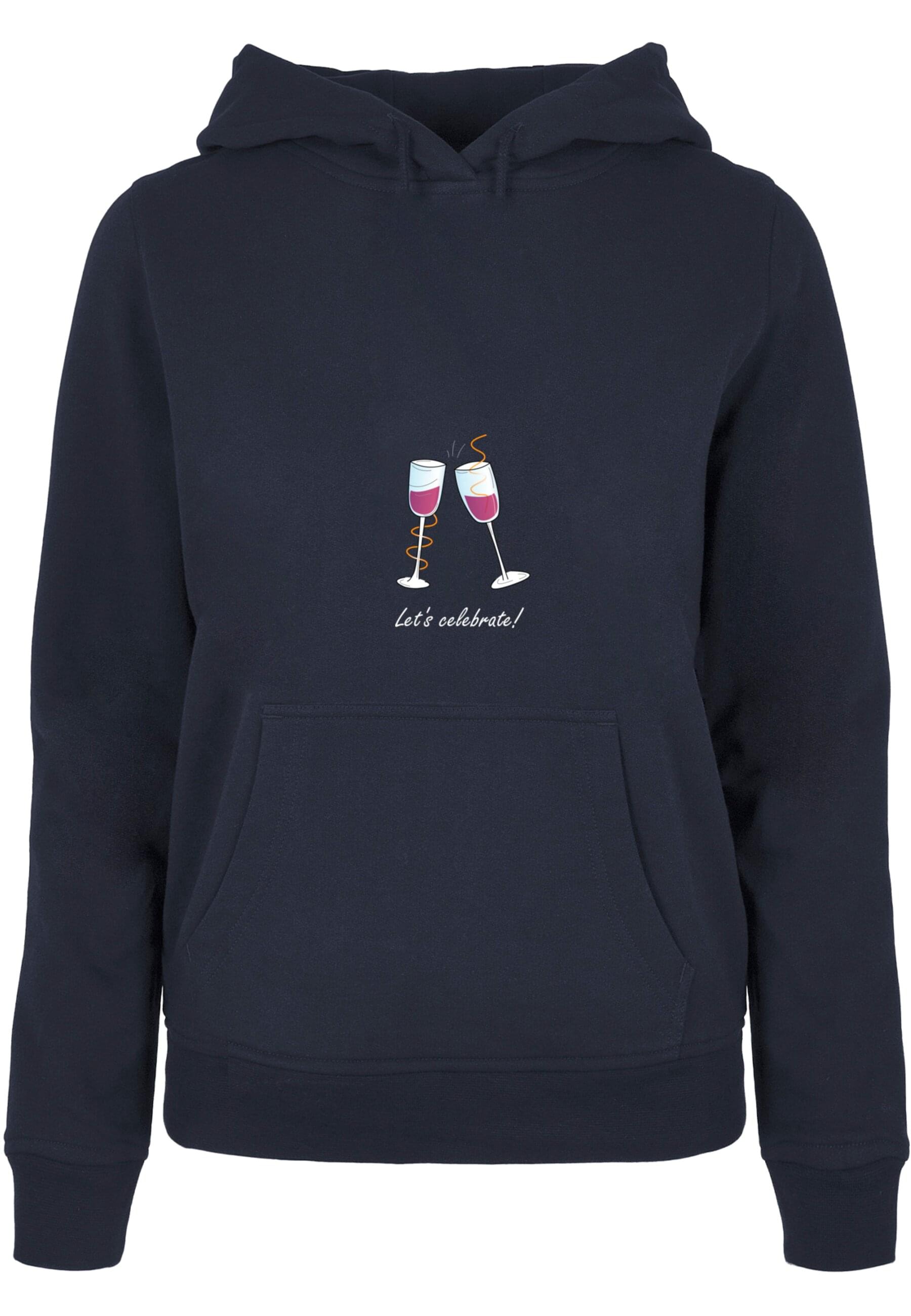 Merchcode Kapuzenpullover "Merchcode Damen Ladies Lets celebrate Basic Hood günstig online kaufen