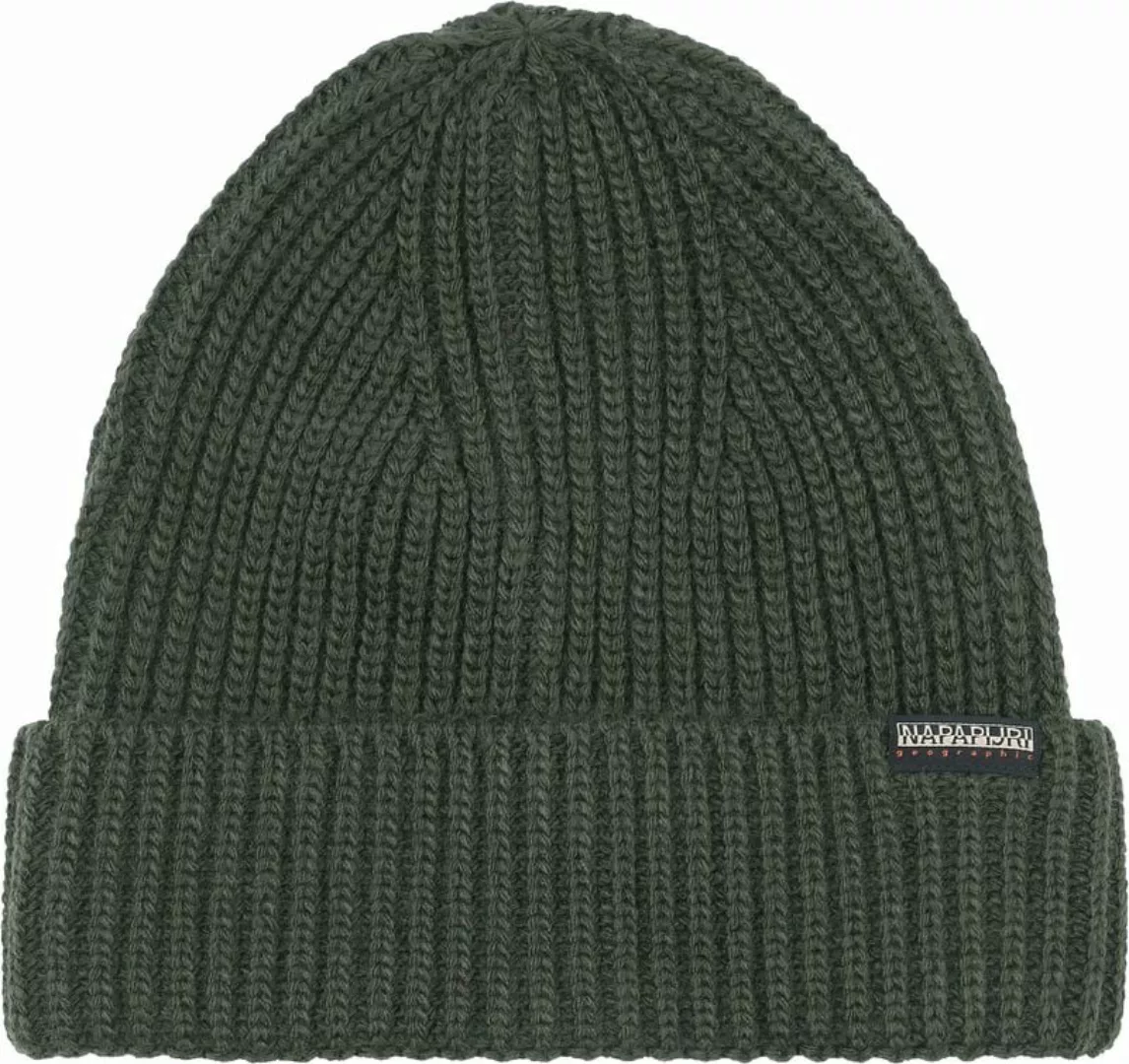 Napapijri Foli Beanie Mütze Dunkelgrün - günstig online kaufen