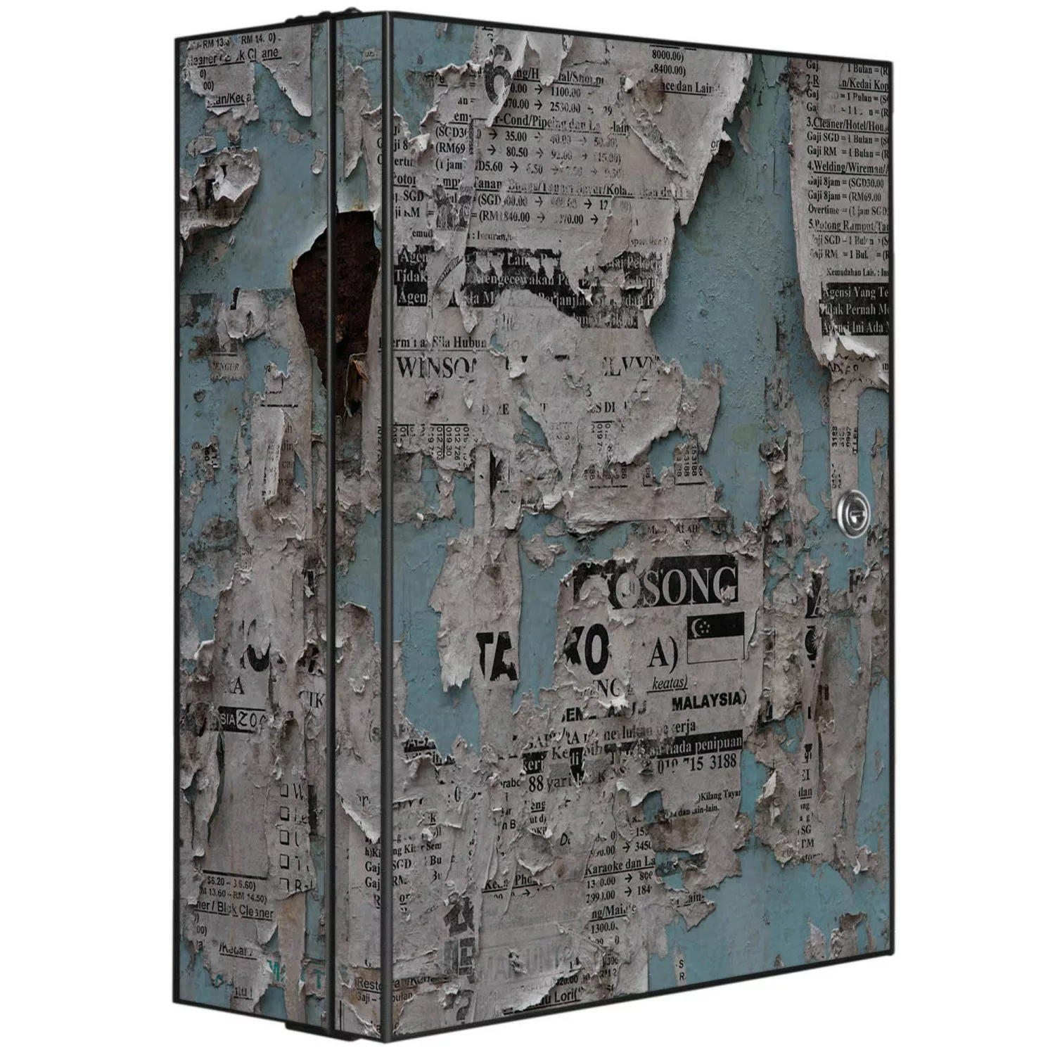 Banjado XXL Medizinschrank Abschliessbar 35x46x15cm Arzneischrank Anthrazit günstig online kaufen