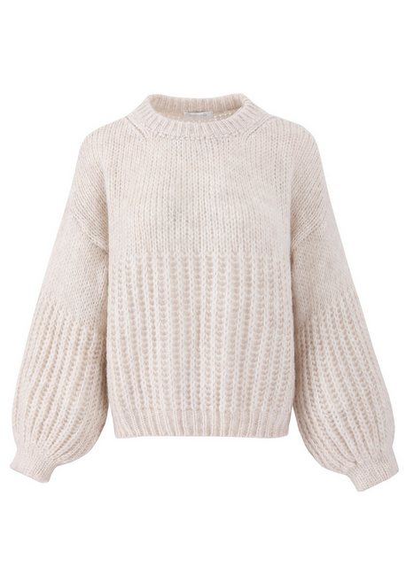 SASSYCLASSY Strickpullover Oversize Pullover mit Struktur Lässiger Grobstri günstig online kaufen