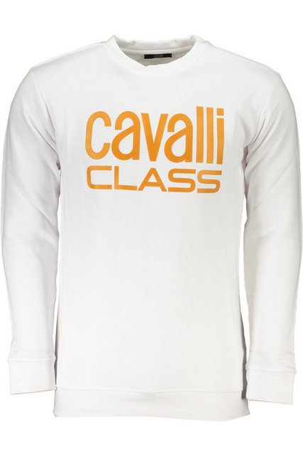 Cavalli Class Sweatshirt Stilvolles Herren Sweatshirt Weiß ohne günstig online kaufen