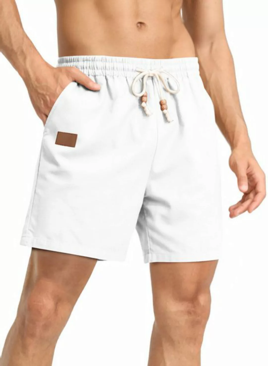 JMIERR Shorts Herren Casual Leinen Shorts - 2024 Sommer Baumwolle (Shorts) günstig online kaufen