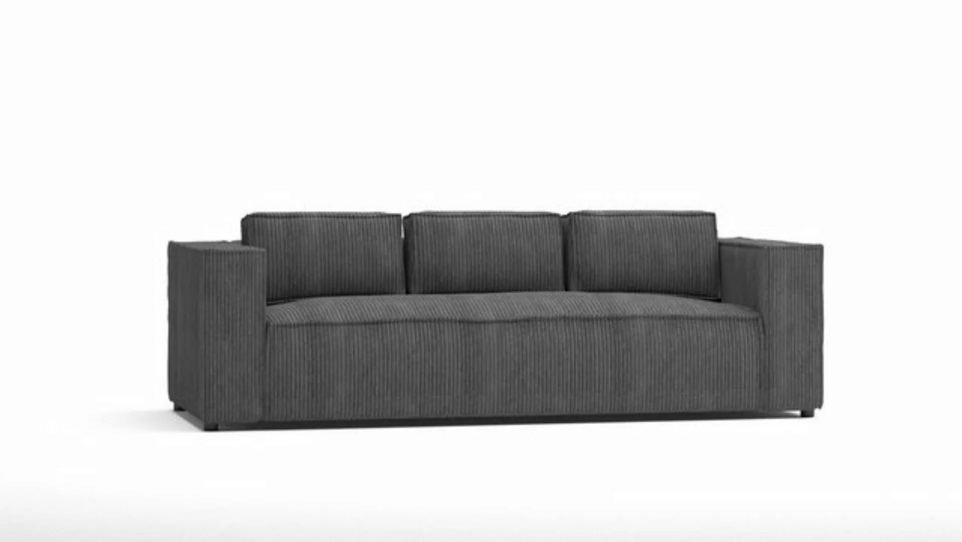 S-Style Möbel 3-Sitzer Sofa Renne aus Cord mit weichem Sitz, 1 Teile, mit W günstig online kaufen