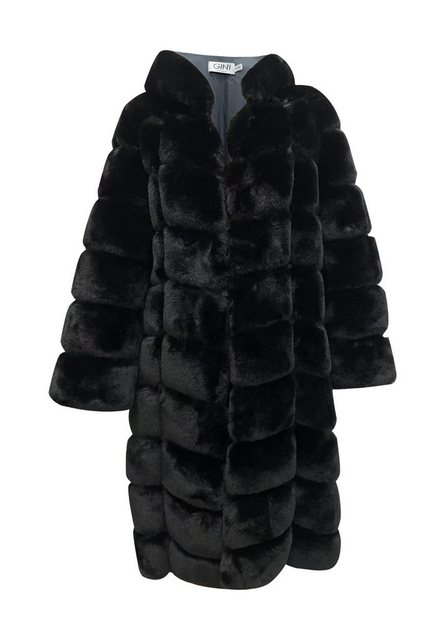 GINI LONDON Langmantel Gini Panelled Hooded Longline Fur Gini Langer Pelzma günstig online kaufen