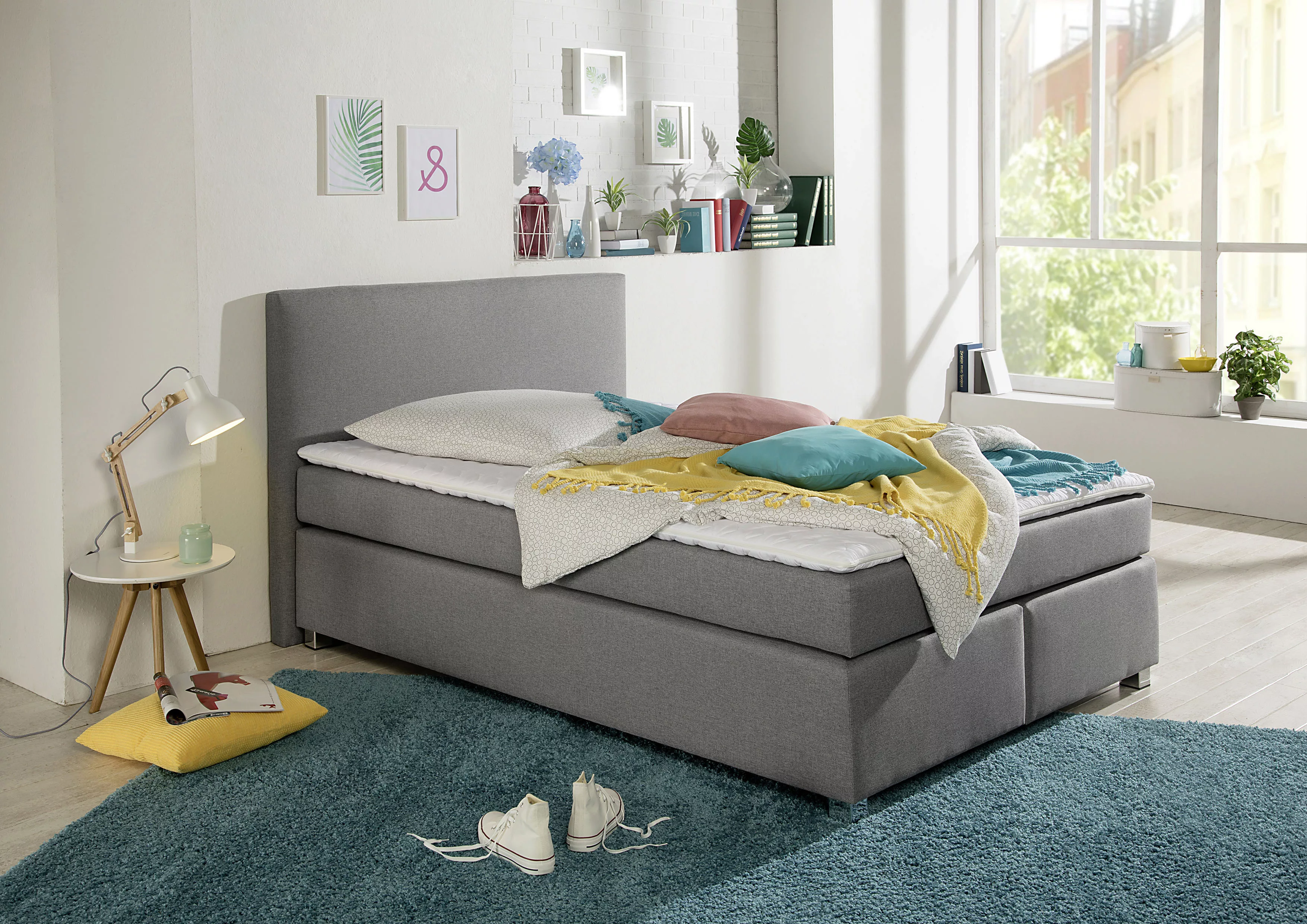 INOSIGN Boxspringbett "Eliana", inkl. Topper, in 4 Breiten, 3 Matratzenarte günstig online kaufen