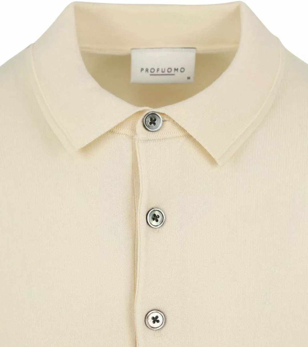 Profuomo Poloshirt Luxury Ecru - Größe L günstig online kaufen