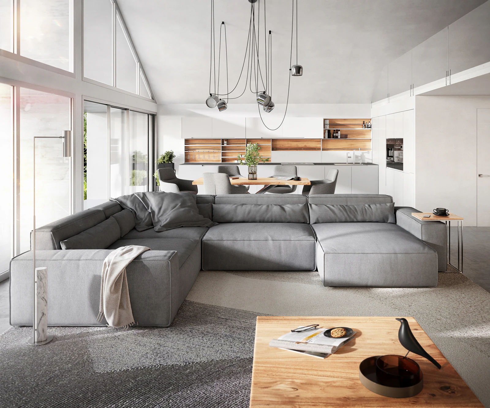 DELIFE Big-Sofa Sirpio, XL Mikrofaser Taupe günstig online kaufen