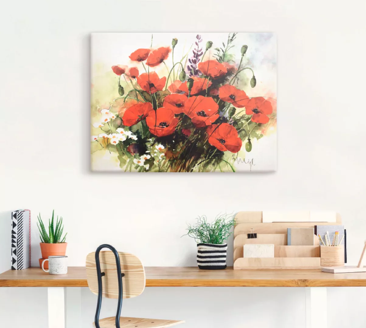 Artland Wandbild "Blumen Zusammenstellung III", Blumen, (1 St.), als Leinwa günstig online kaufen