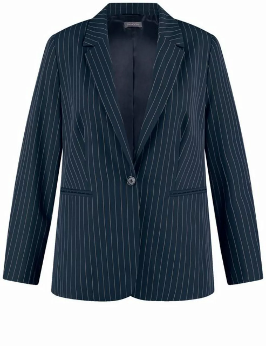 Samoon Jackenblazer Figurumspielender Blazer mit feinen Nadelstreifen günstig online kaufen