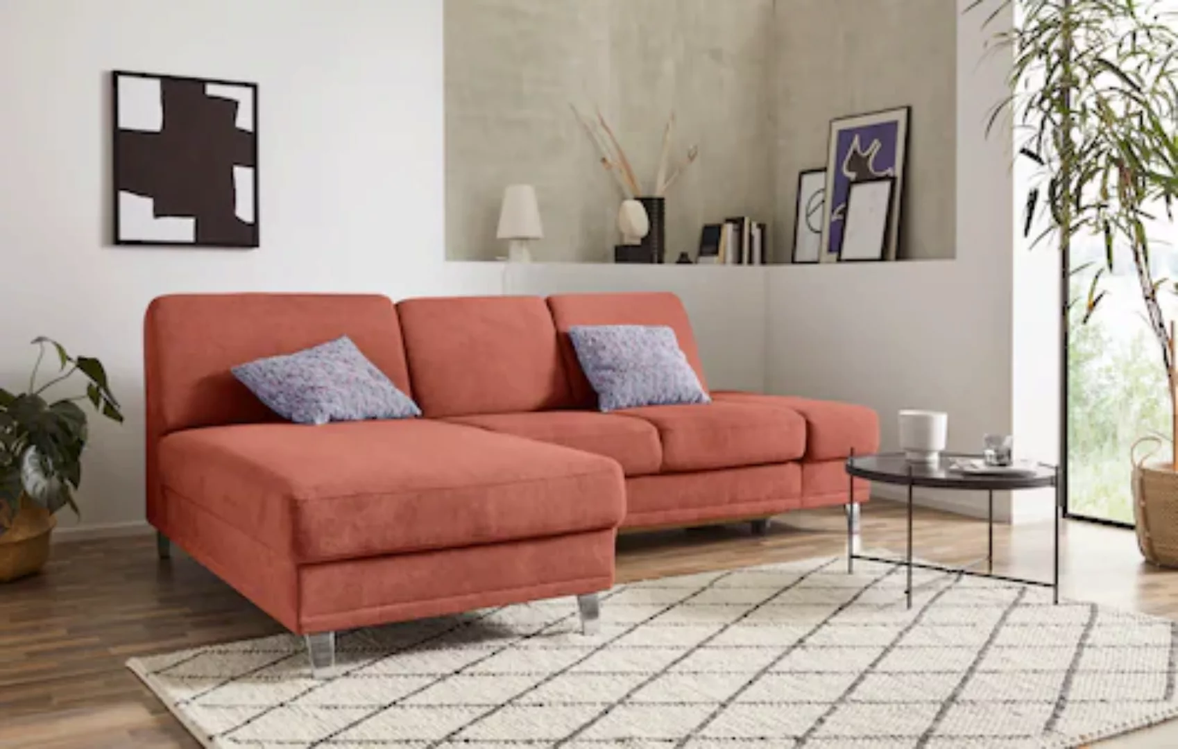 sit&more Ecksofa »Clio L-Form«, wahlweise mit Bettfunktion oder Vorziehsitz günstig online kaufen