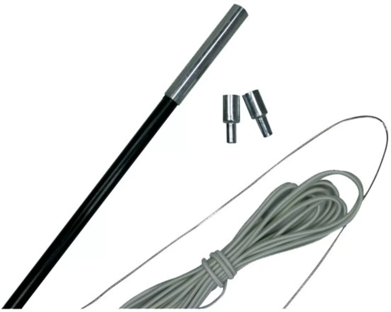 Stangensatz Fiber 9,5 Mm 550-600 Cm Fiberglas Schwarz günstig online kaufen